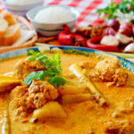 Chicken Curry: This chicken curry dish has been my family's favourite picnic meal since my children were young. Now they are grown up and have their own families. However this dish still brings us together and reminds us of those happy memories! This dish goes best with french loaf or steaming hot white rice, so be sure to cook extra rice to go with it!