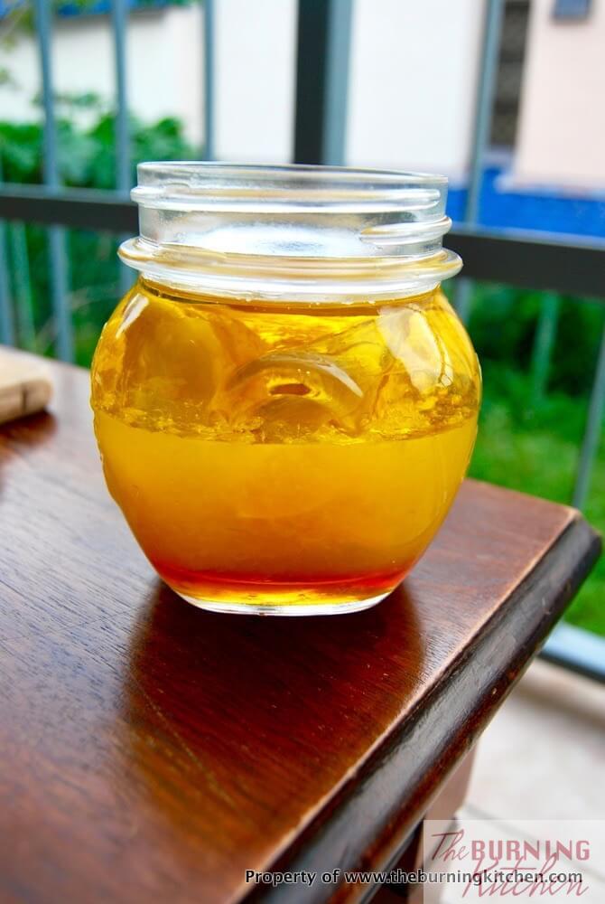 Citrus Vinaigrette ingredients in jar