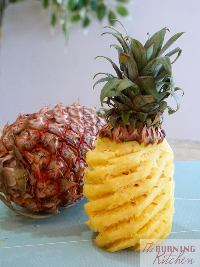 Cut pineapple
