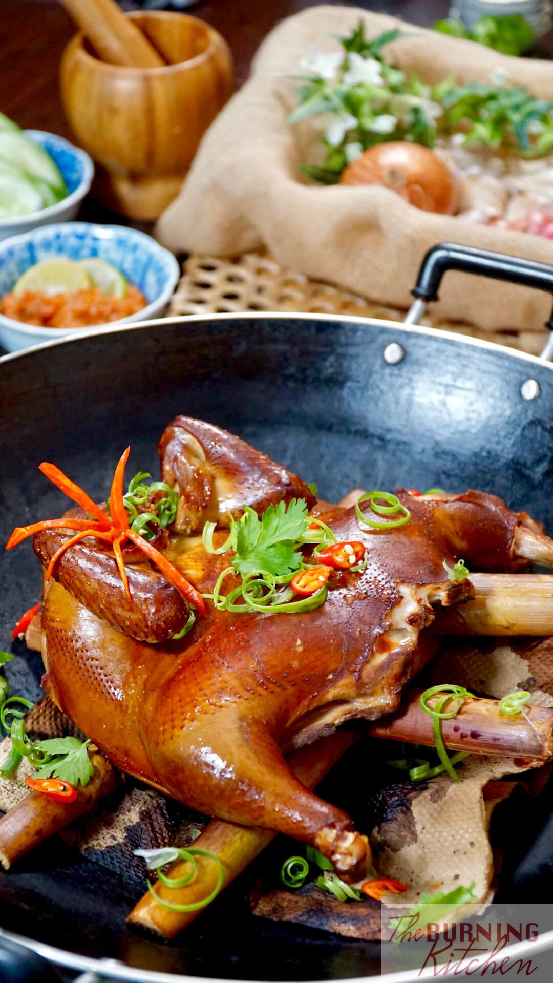 Chicken that is smoked to golden brown perfection on the outside, juicy and tender on the inside. The flavours of the sugarcane and brown sugar are infused into the chicken through the smoking process, resulting in a rich, layered flavour profile!